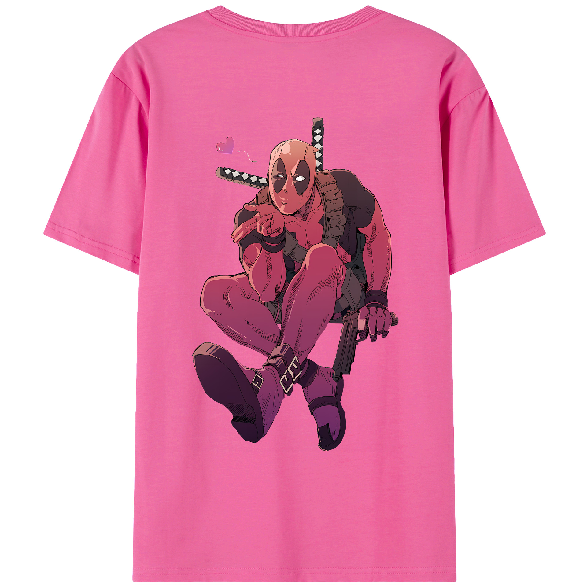 （画像用） Deadpool デッドプール レディース半袖Tシャツ(バックプリント)